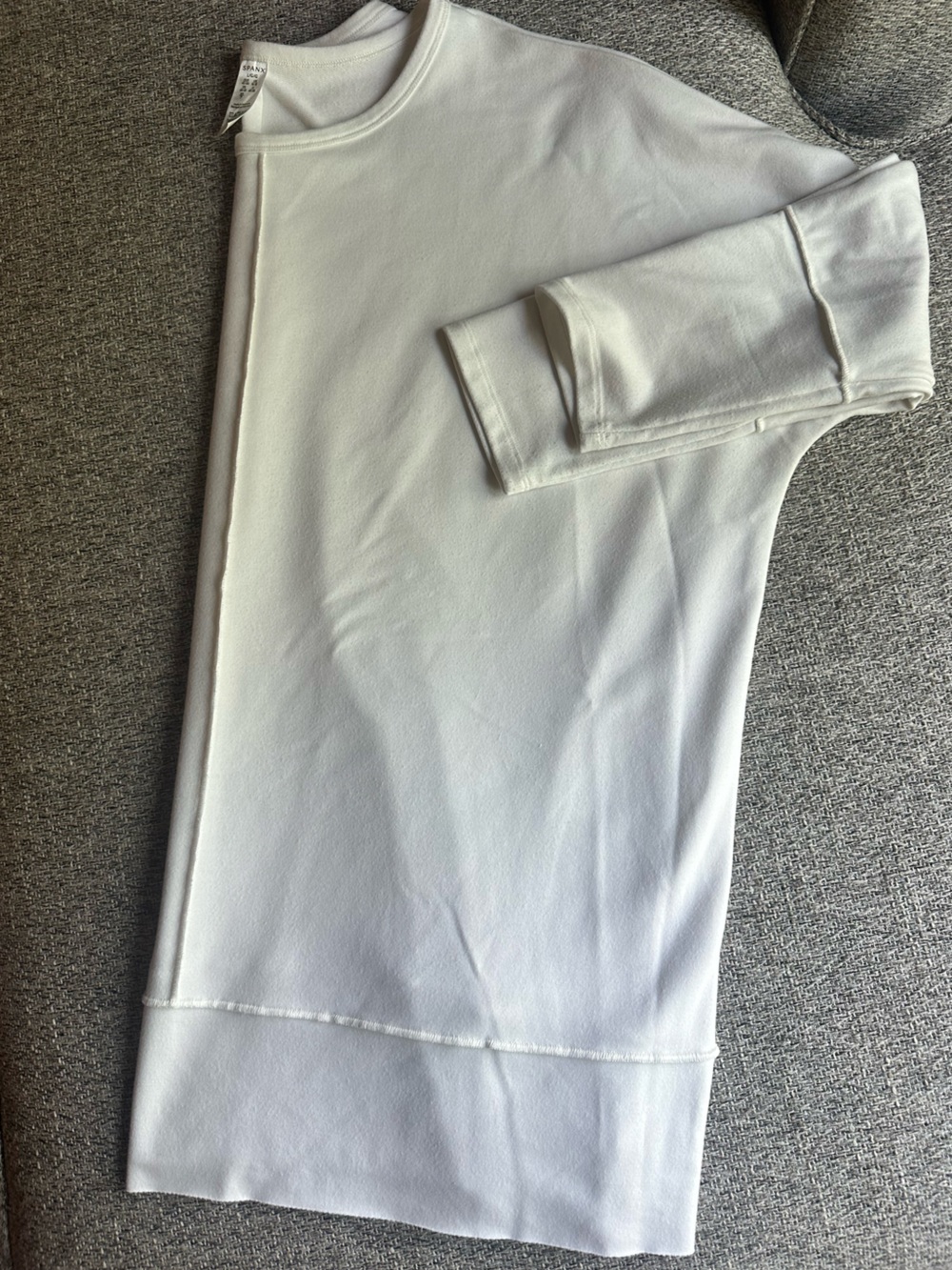 Women’s Spanx White Crewneck Long Sleeve Top